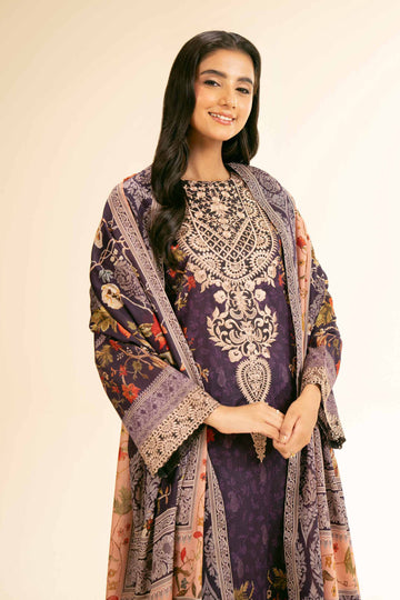 Nishat Linen 3 Piece - Digital Printed Embroidered Suit - 42501177 Online Shopping